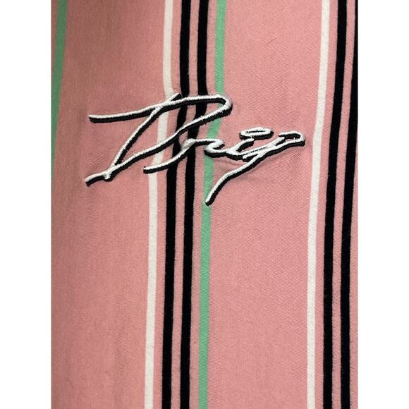 For The People Women's Size Small Pink/Black/White Sleeveless Striped Hoodie - Picture 6 of 8